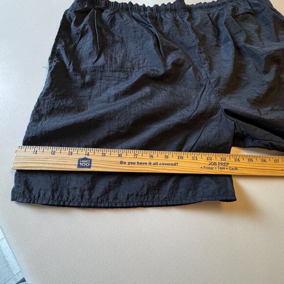 VTG Nike Swim Shorts Mens XL Black 90s Mesh Liner Big Swoosh Logo - Picture 11 of 14